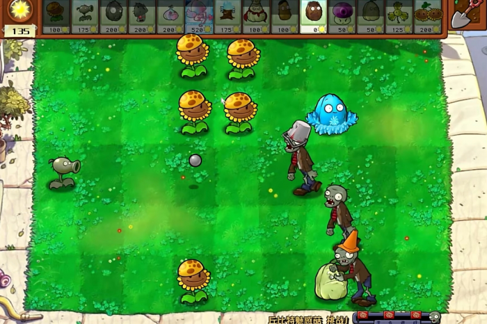 植物大战僵尸杂交版魅惑菇挑战1怎么过1