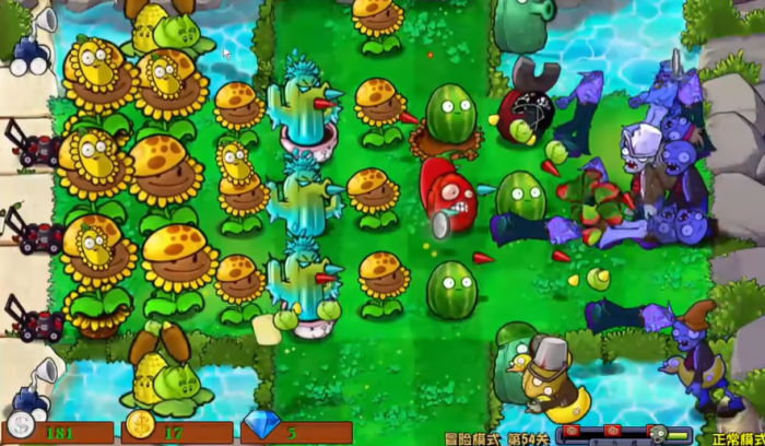 植物大战僵尸54怎么过2