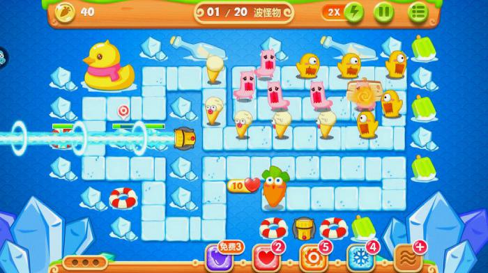 保卫萝卜2经典99关怎么过2